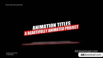 Kinetic Titles | After Effects Titles template preview