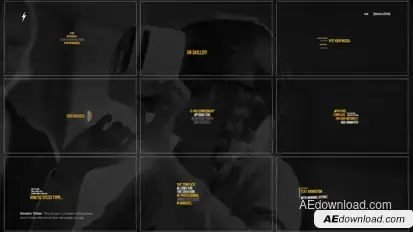 Kinetic Titles | After Effects Titles template preview