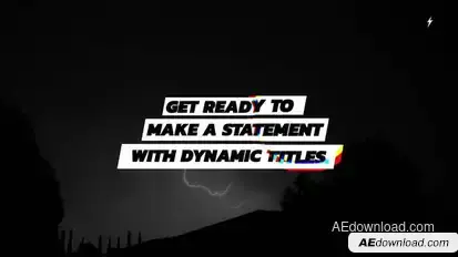 Kinetic Titles [ After Effects ] Titles template preview