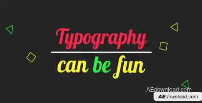 Fun Kinetic Typography Openers template preview