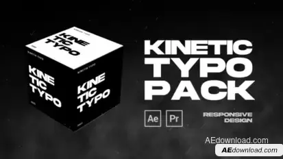 Kinetic Typography Titles template preview