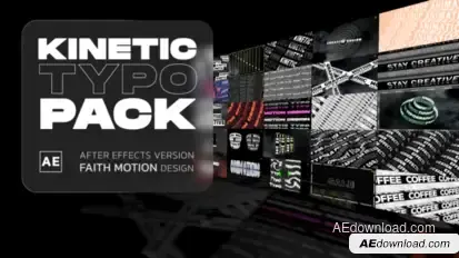 Kinetic Typography Titles template preview