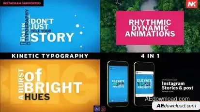 Kinetic Typography Openers template preview