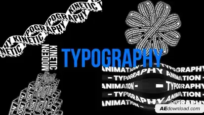 Kinetic Typography Titles template preview