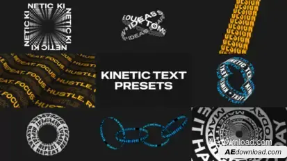 Kinetic Typography Titles template preview