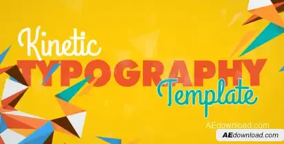 Kinetic Typography Titles template preview