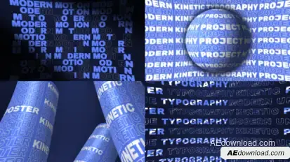 Kinetic Typography | AE Elements template preview