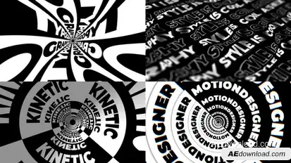 Kinetic Typography | AE Titles template preview