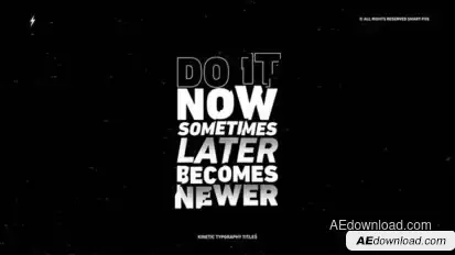 Kinetic Typography || After Effects Titles template preview