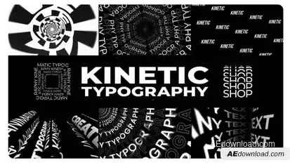 Kinetic Typography Pack Titles template preview