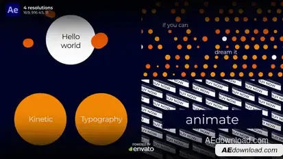 Kinetic Typography story Product Promo template preview