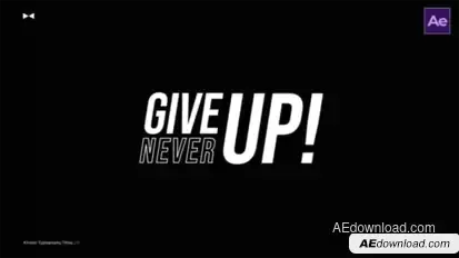 Kinetic Typography Titles 2.0  AE Titles template preview