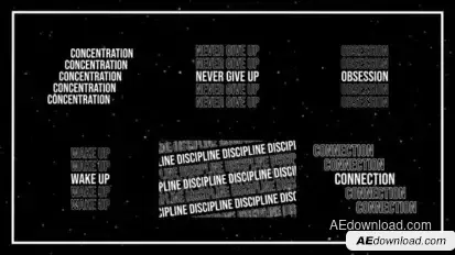 Kinetic Typography Text Titles 2.0 | After Effects Titles template preview