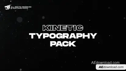 Kinetic Typography Titles  AE Titles template preview