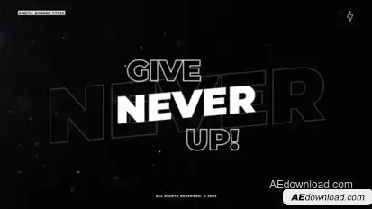 Kinetic Typography Titles | AE Titles template preview