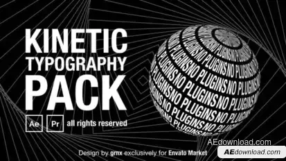 Kinetic Typography Titles Titles template preview