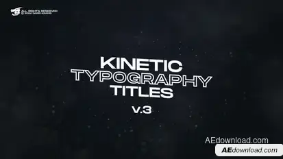 Kinetic Typography Titles (V.3) / AE Titles template preview