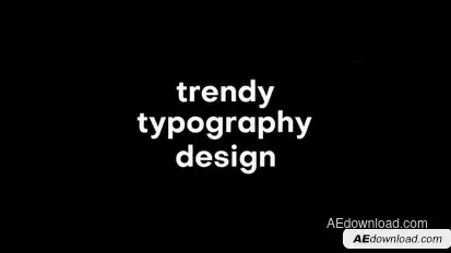 Kinetic Typography Titles template preview