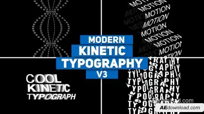 Kinetic Typography v3 Titles template preview