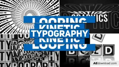 Kinetic Typography V3 | Looping Titles template preview