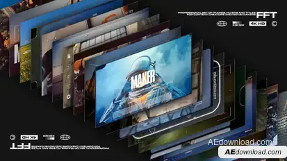 Kit Frames Filters Titles Video Displays template preview