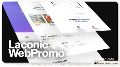 Laconic Website Promo Openers template preview