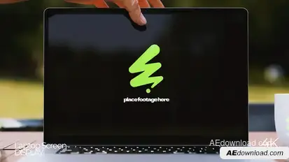 Laptop Activity Mockup Product Promo template preview