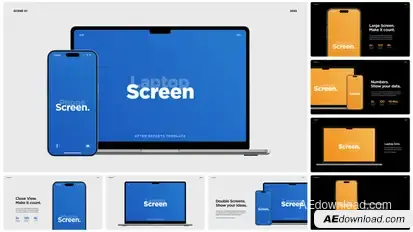 Laptop Air and Phone Pro Mockup Pack Product Promo template preview