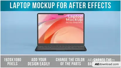 Laptop Mockup After Effects Product Promo template preview