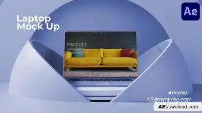 Laptop Mockup for After Effects Openers template preview