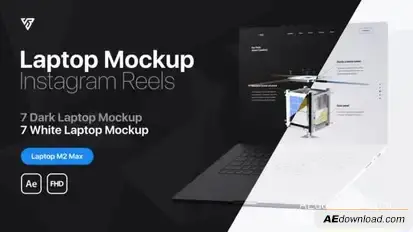 Videohive Laptop Mockup | Instagram Reels Product Promo template preview
