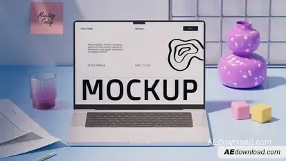 Laptop Mockup Office Desk Product Promo template preview
