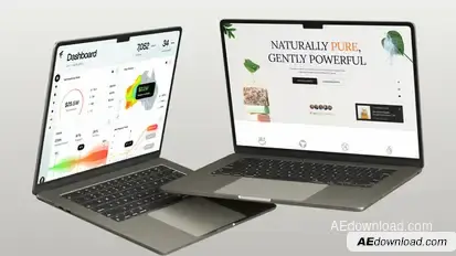 Laptop Mockup Presentation Product Promo template preview