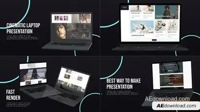 Laptop Mockup Promo Openers template preview
