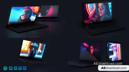 Videohive Laptop Mockup Website Presentation Product Promo template preview