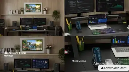 Laptop,Phone and Monitor Mockups Promo Product Promo template preview