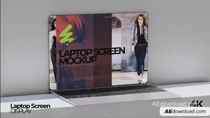 Laptop Screen Mockup Video Displays template preview