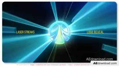 Laser Streaks Logo Reveal Logo Stings template preview
