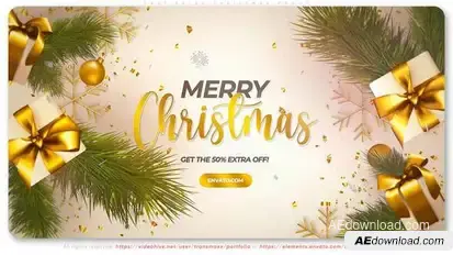 Last Sales Christmas Promo Product Promo template preview