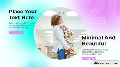 Videohive Latest Design Minimal slideshow Video Displays template preview