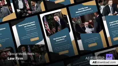 Law Firm - Social Media Reels After Effect Project Template Product Promo template preview