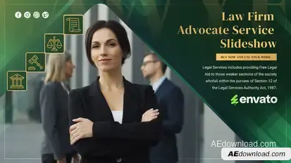 Law Firm Service Slideshow Video Displays template preview