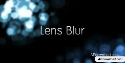 Lens Blur Intro Openers template preview