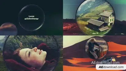 Lens Slideshow - Photo Lens Video Displays template preview