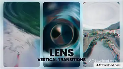 Lens Vertical Transitions Elements template preview