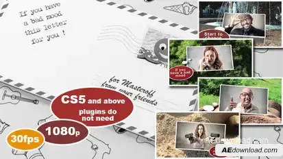 Letter For You Video Displays template preview