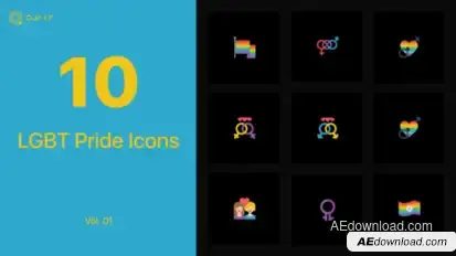 LGBT Icons Vol. 01 Elements template preview