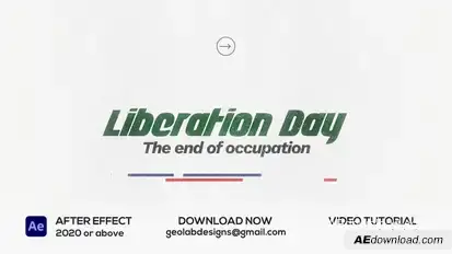 Liberation Day Titles Openers template preview