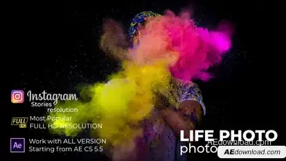 Life Photo - Photoanimator Elements template preview