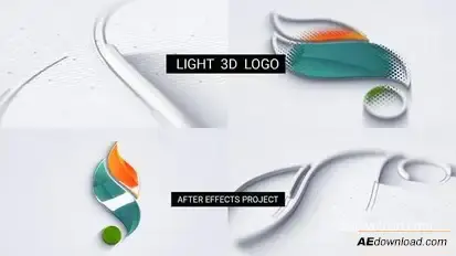 Light 3D Logo Logo Stings template preview